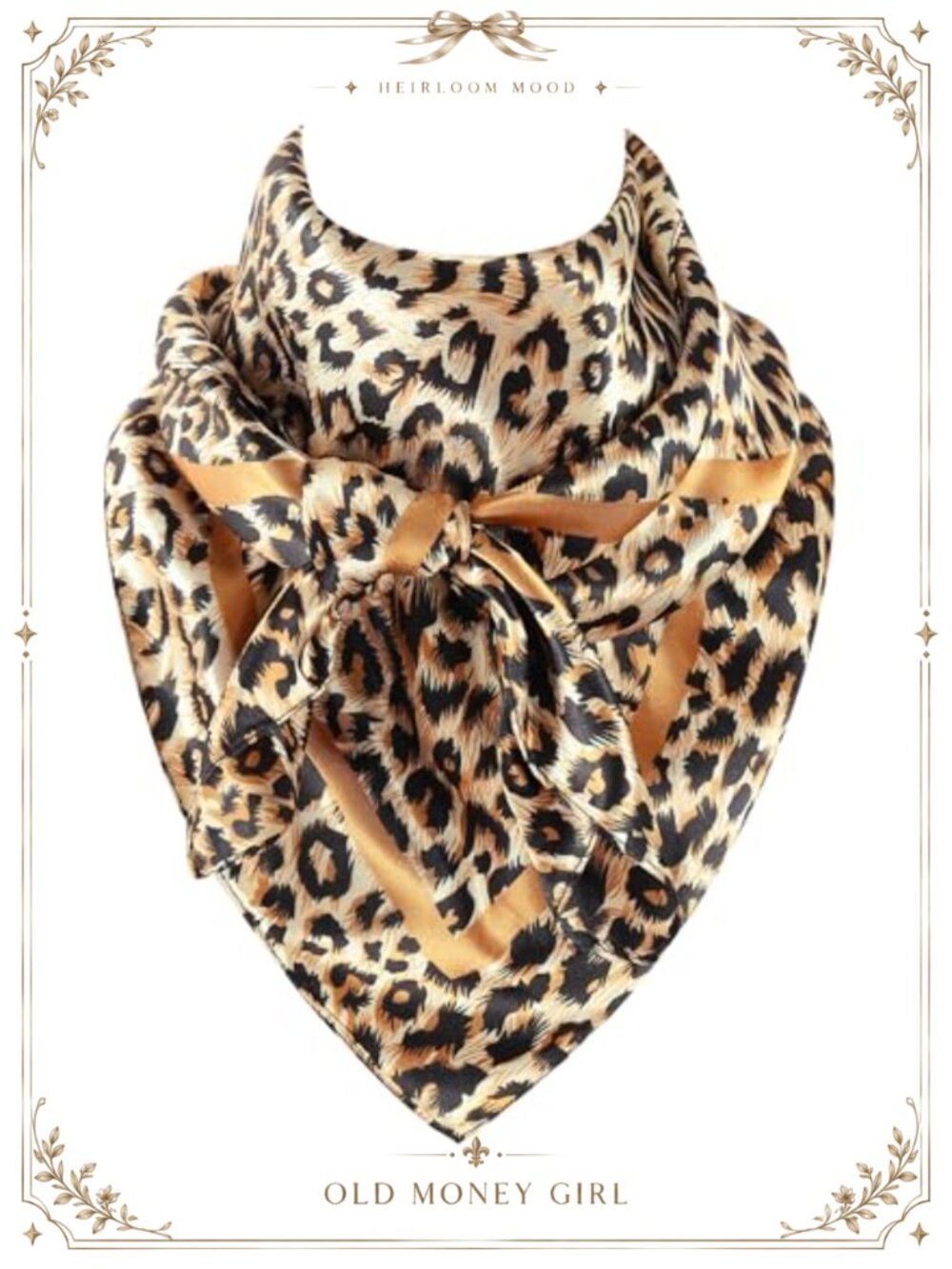 Silk Feel Polyester Wild Rag Scarf 35 Inch Western Cowgirl Neckerchief
